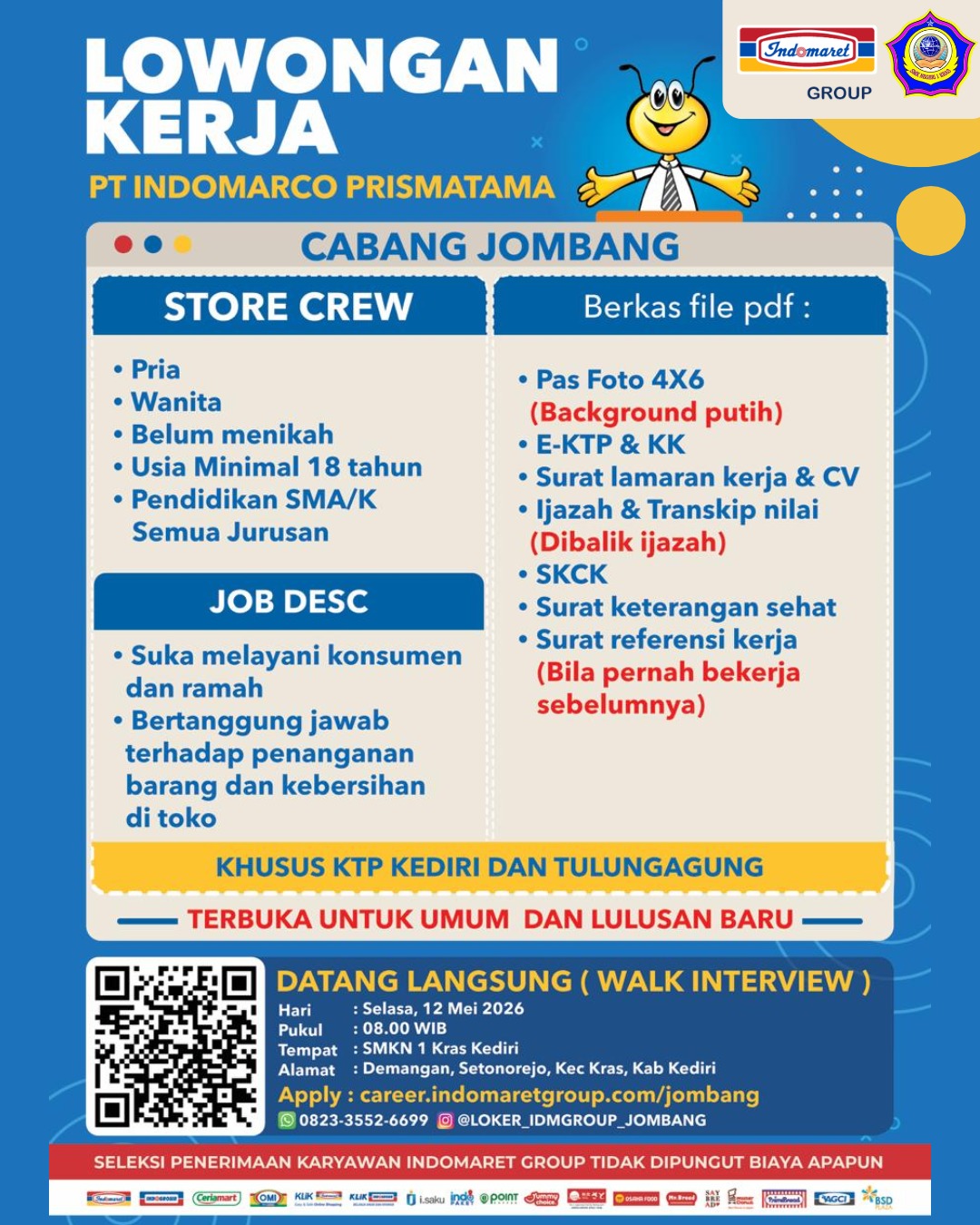 Lowongan Pekerjaan di Indomart